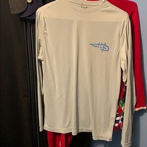 Reel life long sleeve rash guard size small